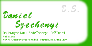 daniel szechenyi business card